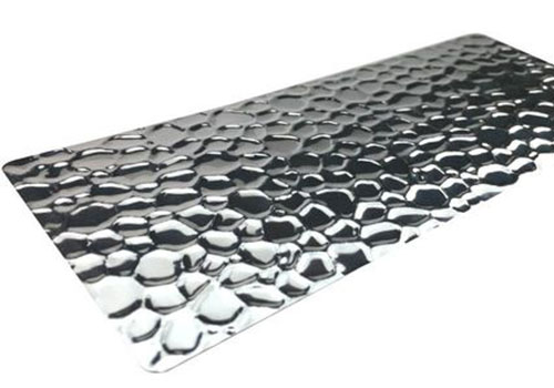 Anodized embossed aluminum coils