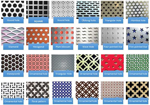 Punched aluminum sheet